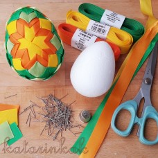 Veľkonočný patchwork - návod ako si ozdobiť vajíčko stužkami